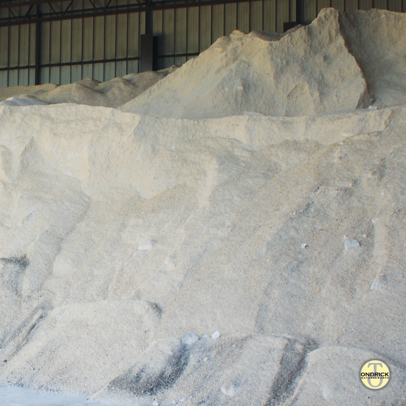 White salt pile White salt pile